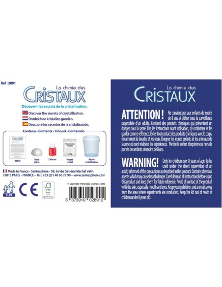 La chimie des cristaux : cristal rouge - Sentosphère