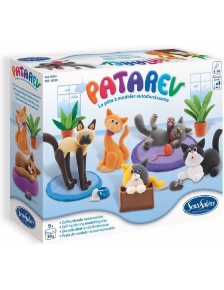 Pâte à modeler : patarev les chats - Sentosphère