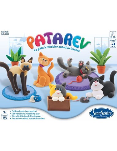 Pâte à modeler : patarev les chats - Sentosphère