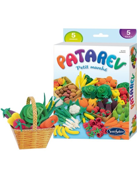 Pâte à modeler patarev : petit marché - Sentosphère