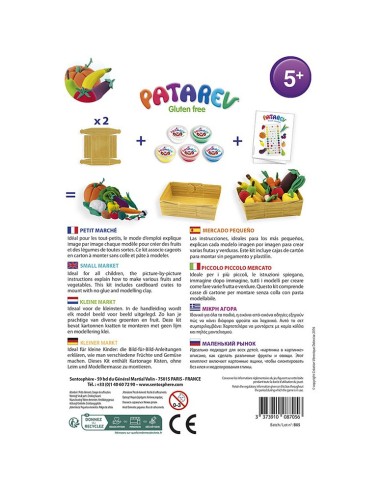 Pâte à modeler patarev : petit marché - Sentosphère