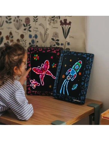 Kidyneon Il était une fois - Tableau lumineux à créer avec fil néon - Kidywolf