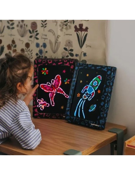 Kidyneon Il était une fois - Tableau lumineux à créer avec fil néon - Kidywolf