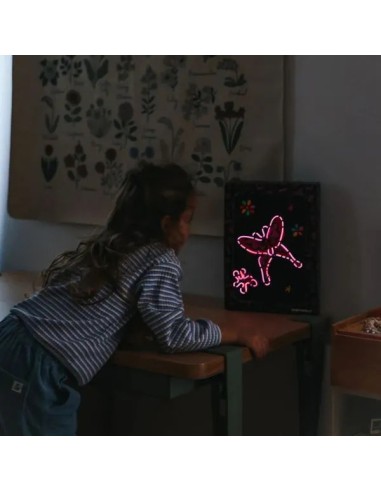 Kidyneon Il était une fois - Tableau lumineux à créer avec fil néon - Kidywolf