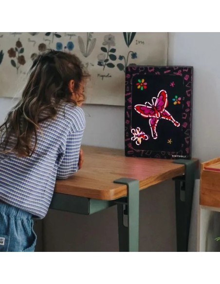 Kidyneon Il était une fois - Tableau lumineux à créer avec fil néon - Kidywolf