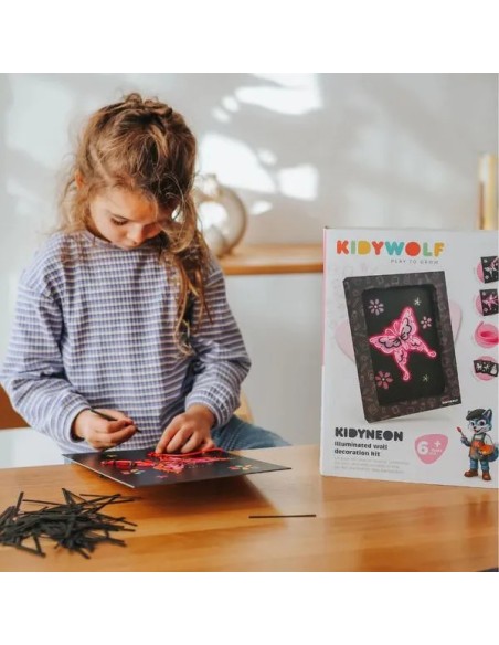 Kidyneon Il était une fois - Tableau lumineux à créer avec fil néon - Kidywolf