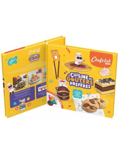 Livre Chefclub Je Cuisine mes Goûters Préférés - Recettes dès 4 ans - Chefclub Kids