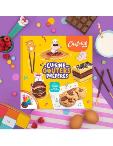 Livre Chefclub Je Cuisine mes Goûters Préférés - Recettes dès 4 ans - Chefclub Kids