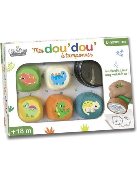 Tampons Bébé Mes Dou-Dou Dinosaures Créalign' - Dès 18 Mois - Créa Lign’