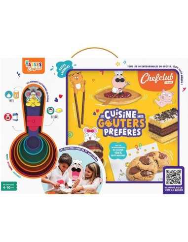 Coffret Chefclub Je Cuisine mes Goûters Préférés - Livre + Accessoires - Chefclub Kids