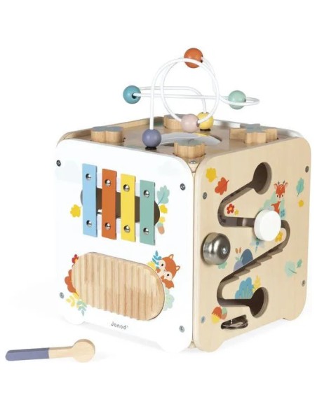 Maxi Cube Multi-Activités Pure : Cubes & Pyrami - Janod