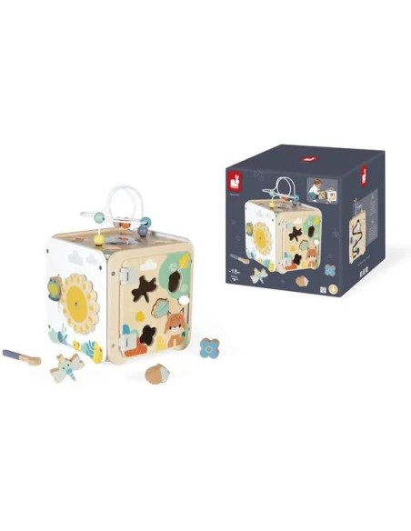 Maxi Cube Multi-Activités Pure : Cubes & Pyrami - Janod
