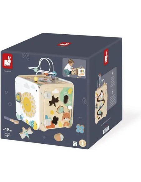 Maxi Cube Multi-Activités Pure : Cubes & Pyrami - Janod