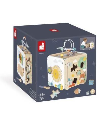 Maxi Cube Multi-Activités Pure : Cubes & Pyrami - Janod