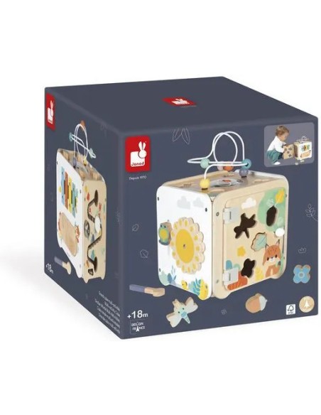 Maxi Cube Multi-Activités Pure : Cubes & Pyrami - Janod
