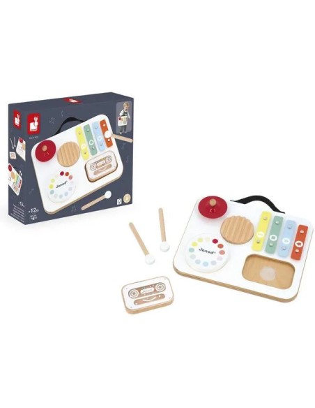 Table Musicale Baby Confetti - bois - : Jouets musicaux - Janod