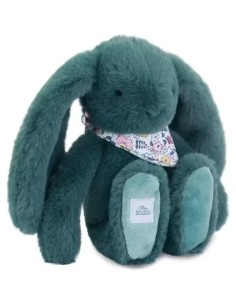 Lapin Fleurette : Peluche Lapin vert 25 cm - Doudou et Compagnie