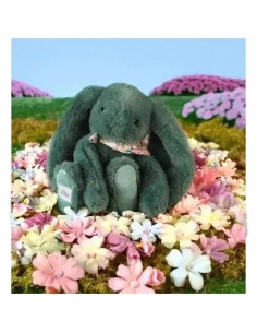 Lapin Fleurette : Peluche Lapin vert 25 cm - Doudou et Compagnie 2
