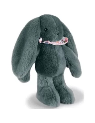 Lapin Fleurette : Peluche Lapin vert 25 cm - Doudou et Compagnie