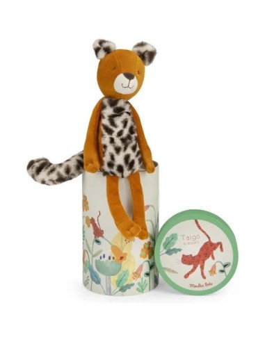 Peluche poupée léopard Taïgo La forêt Mawa - Moulin Roty