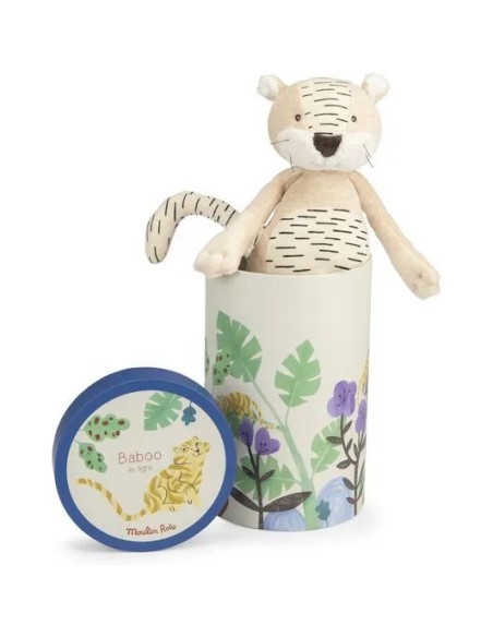 Peluche poupée tigre Baboo La forêt Mawa - Moulin Roty