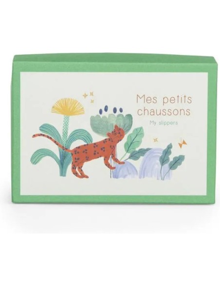 Chaussons léopard Taïgo La forêt Mawa - Moulin Roty