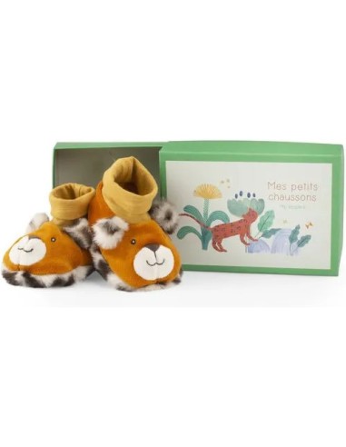 Chaussons léopard Taïgo La forêt Mawa - Moulin Roty