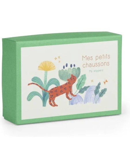 Chaussons léopard Taïgo La forêt Mawa - Moulin Roty