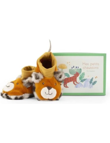 Chaussons léopard Taïgo La forêt Mawa - Moulin Roty