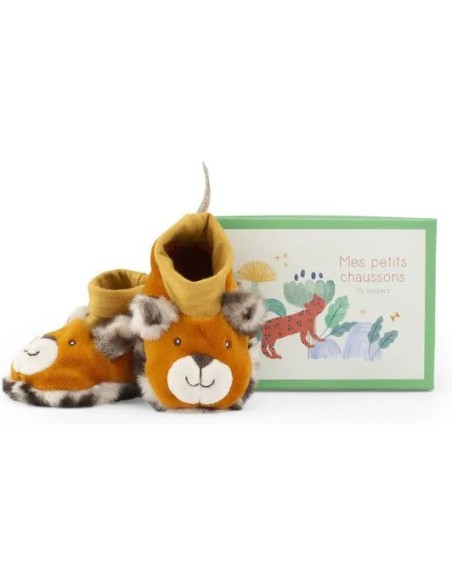 Chaussons léopard Taïgo La forêt Mawa - Moulin Roty