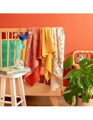 Set de 3 langes imprimés La forêt Mawa - Moulin Roty