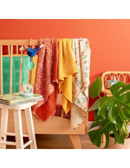 Set de 3 langes imprimés La forêt Mawa - Moulin Roty