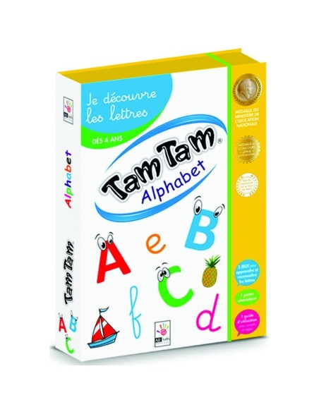 Tam tam coffret alphabet - abludis - 2 jeux pour découvrir les lettres de l'alphabet. - Ab Ludis Editions