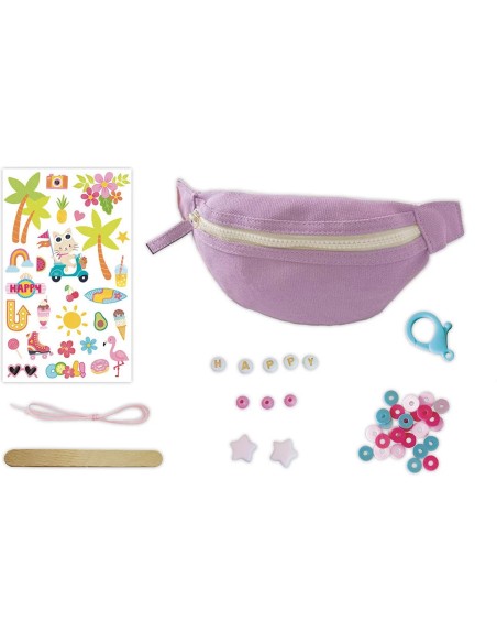 Sac Banane Mauve à Décorer : Collection "Les Ateliers Déco" - Janod