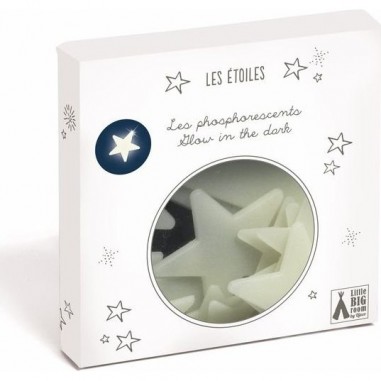 Kit Étoiles Et Lune Phosphorescentes 101 Pièces - Décoration Murale Et Plafond Lumineuse