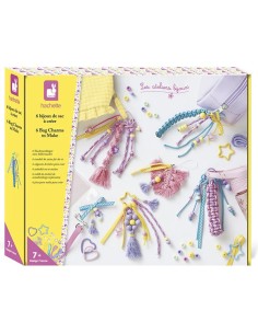 Kit Créatif - 6 Bijoux de Sacs à Créer : Collection "Les Ateliers Bijoux" & Perles - Janod
