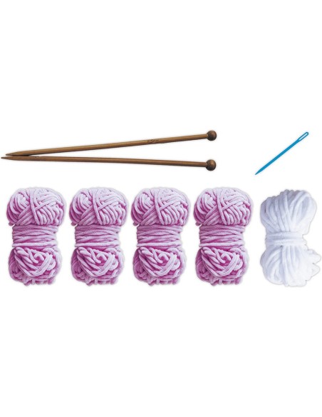 Kit Créatif - Bonnet Petit Chat À Tricoter : Collection "Les Ateliers Déco" - Janod