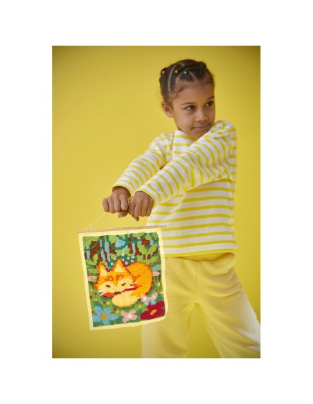 Kit Créatif - Canevas Petit Renard : Collection "Les Ateliers Déco" - Janod