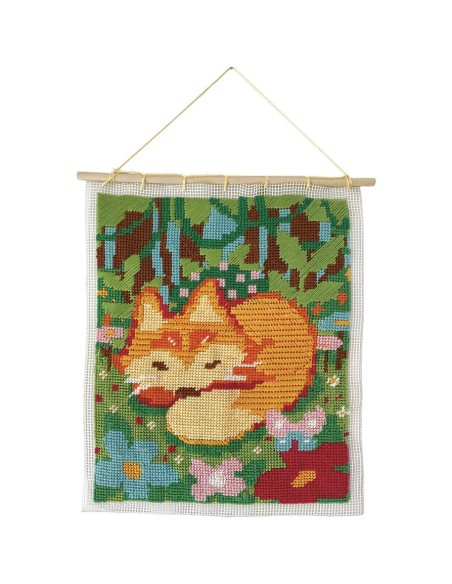 Kit Créatif - Canevas Petit Renard : Collection "Les Ateliers Déco" - Janod