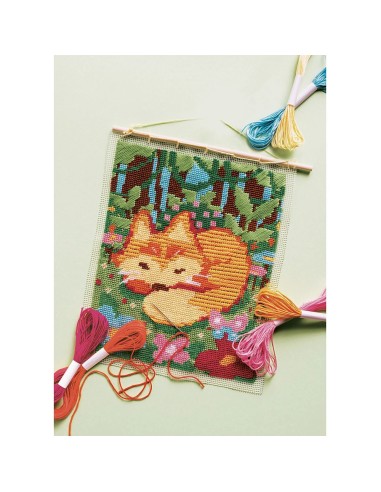 Kit Créatif - Canevas Petit Renard : Collection "Les Ateliers Déco" - Janod