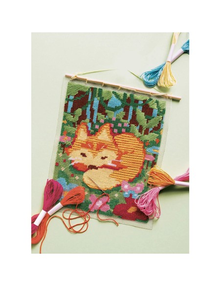 Kit Créatif - Canevas Petit Renard : Collection "Les Ateliers Déco" - Janod