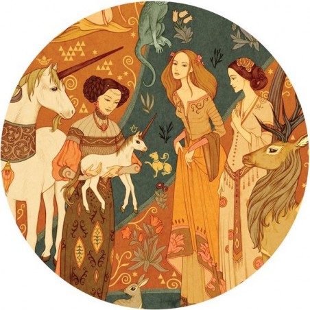 Puzzle Tapisserie - Jardin des Licornes - 500 pièces - Djeco