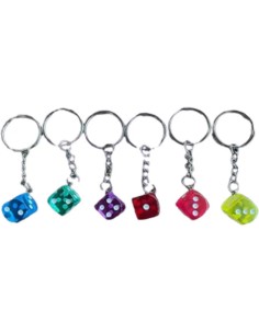 Porte-clés Dés violet 2