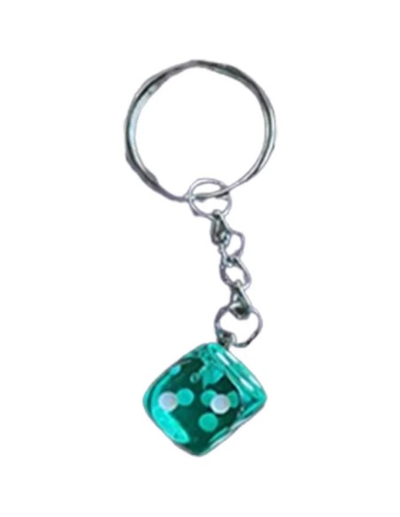 Porte-clés Dés vert