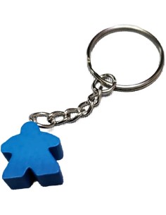 Porte-clés Meeple bleu