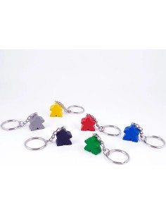 Porte-clés Meeple bleu 2