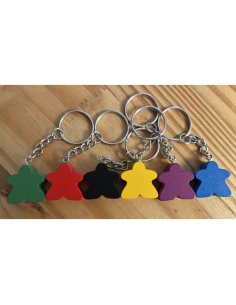 Porte-clés Meeple rose
