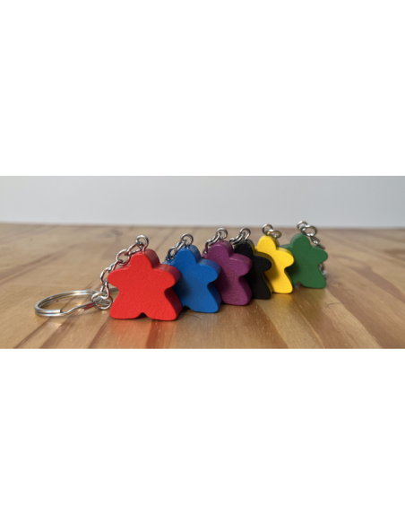Porte-clés Meeple rose