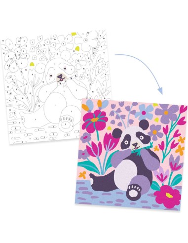 Coffret sable coloré Pattes de velours - Djeco