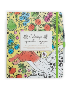 Cahier coloriage aquarelle magique - Le jardin du moulin - Moulin Roty - Le jardin du moulin